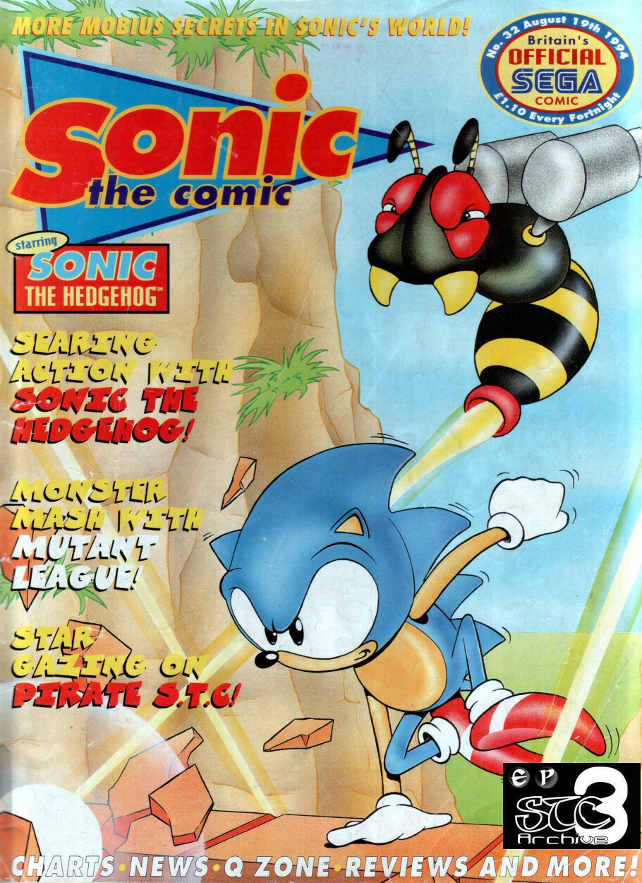Sonic - The Comic Issue No. 032 Comic cover page